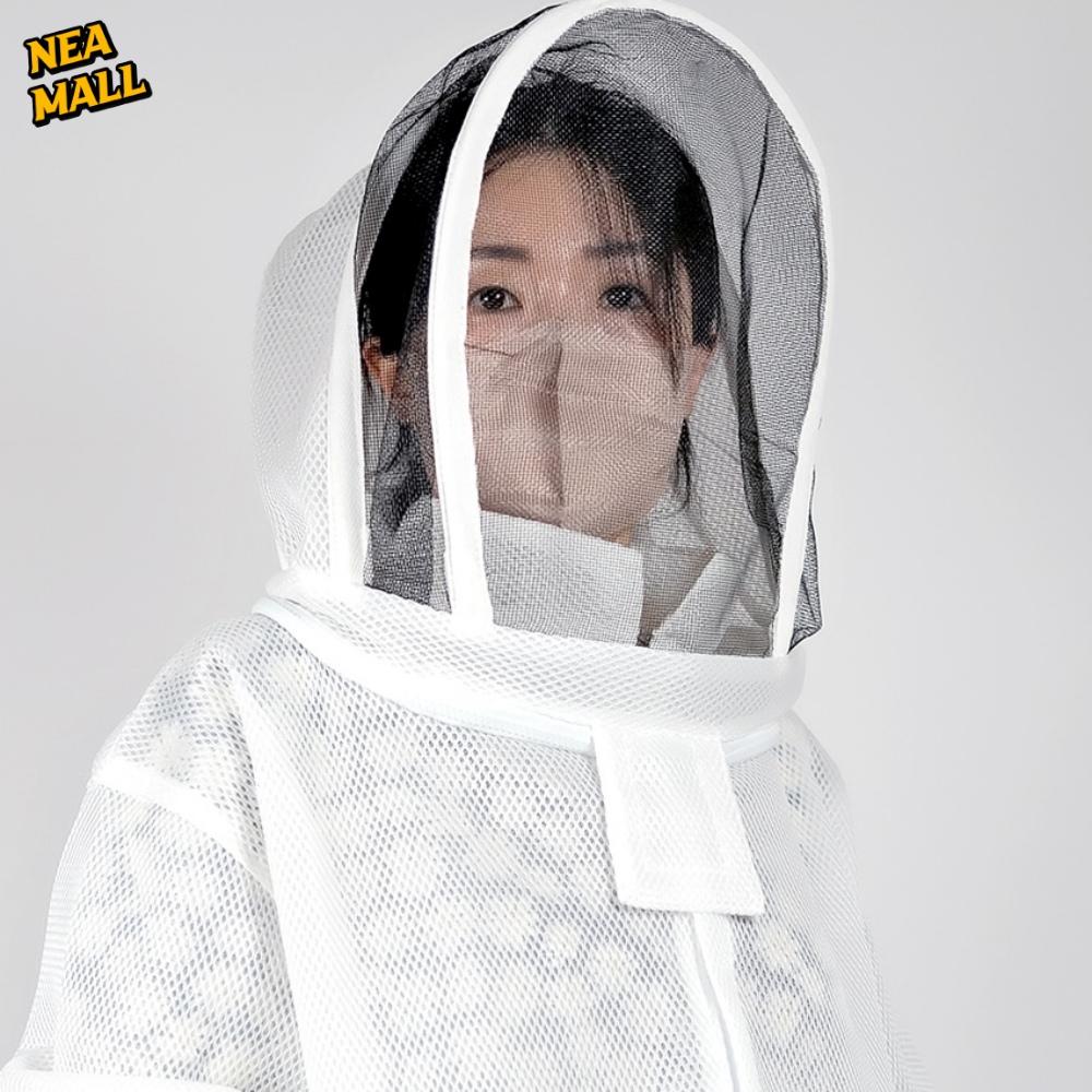 모자 일체형 양봉작업복 벌초 양봉복 말 벌 양봉보호복 - 상품 이미지