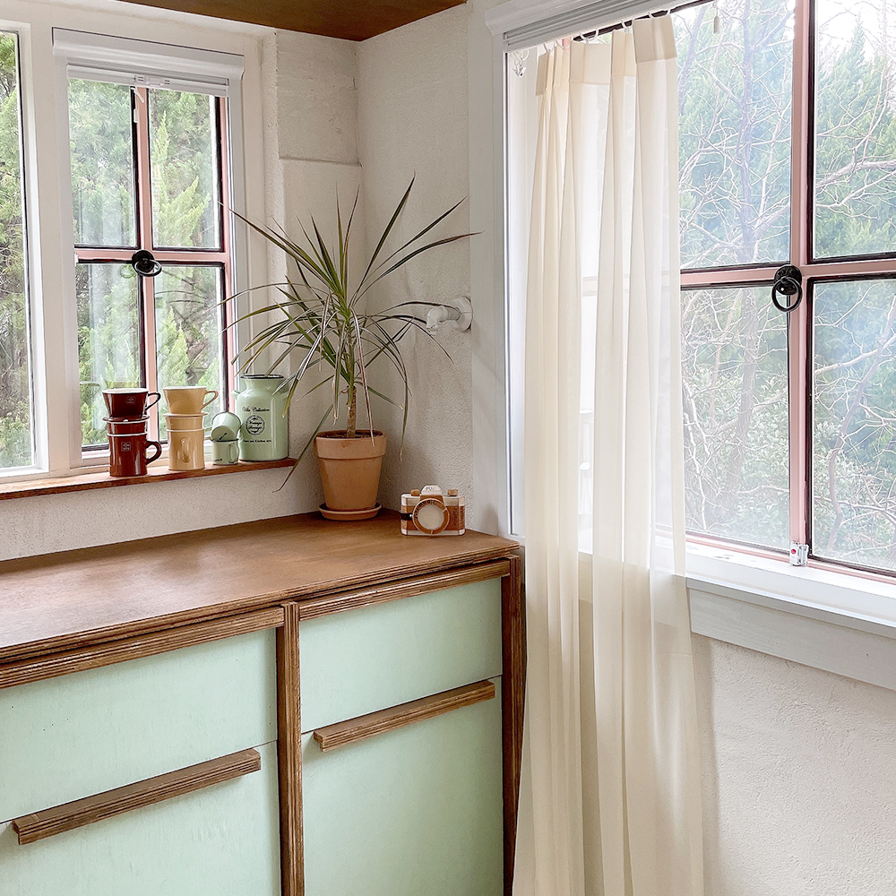 발레리나 쉬폰 속커튼 차르르 아이방 여아 남아 빈티지 레트로 아이보리