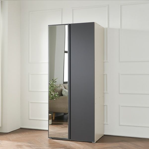알렌 800 틈새수납장 틈새장 옷 거실 수납장 베란다 다용도 가방 전신 거울 거실 슬림 높은 - 상세 이미지 2