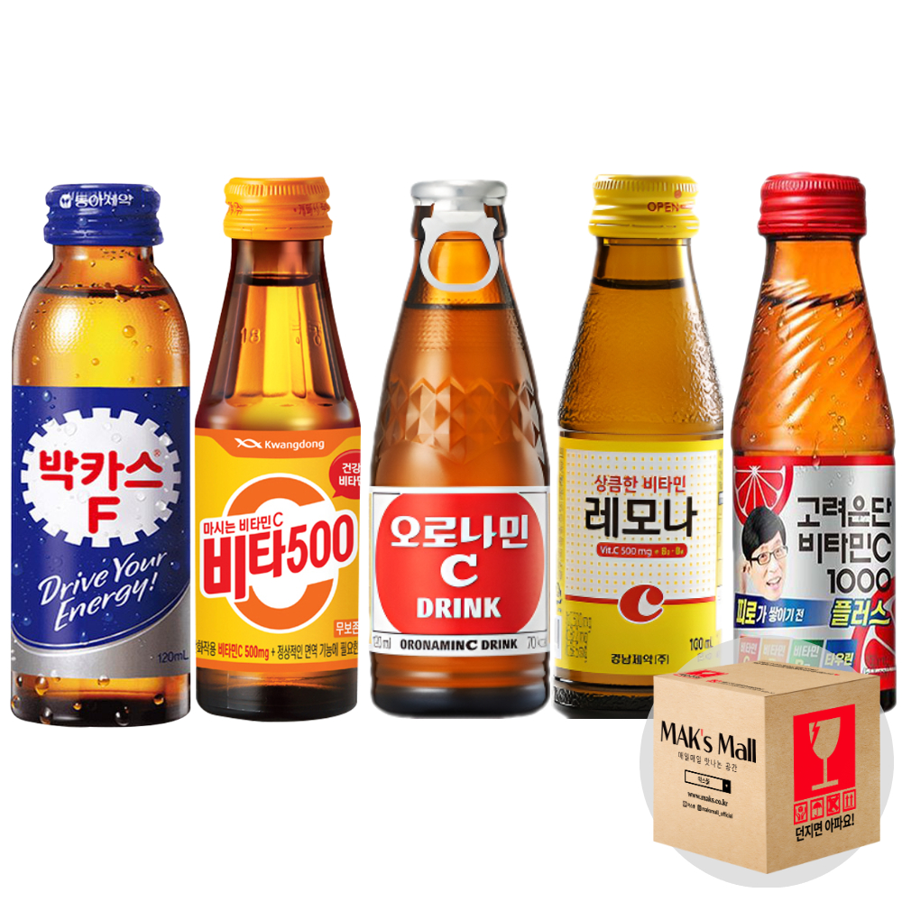 자양강장제 피로회복음료 박카스F 비타500 오로나민씨 레모나c 고려은단 10병 각2병씩 - 상품 이미지