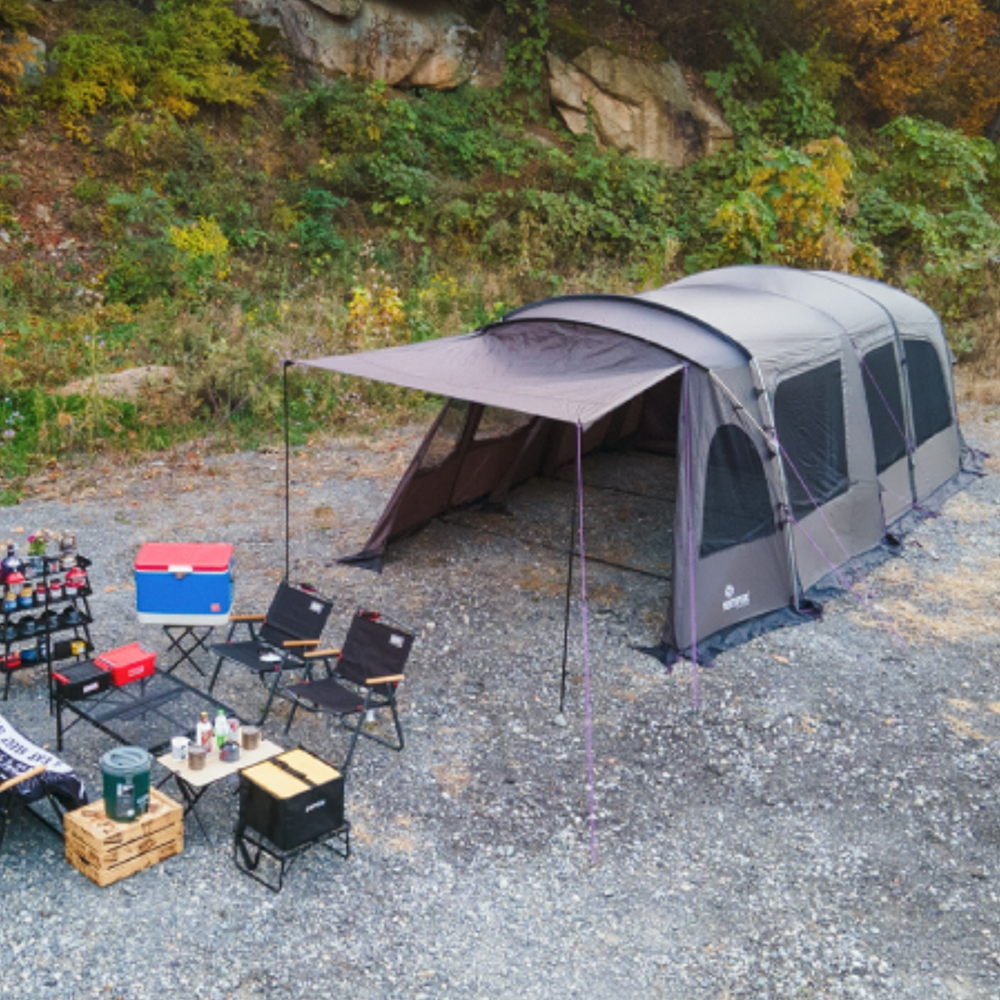 노스피크 네오 어닝 텐트 카 도킹 차박 텐트