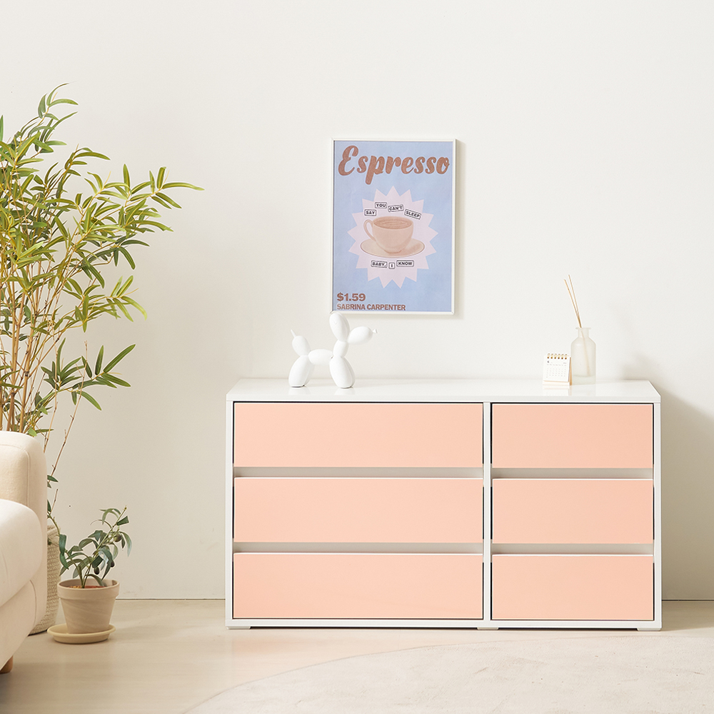 3단 거실장 원룸 틈새 다용도 수납 서랍장 뉴모닝 1000