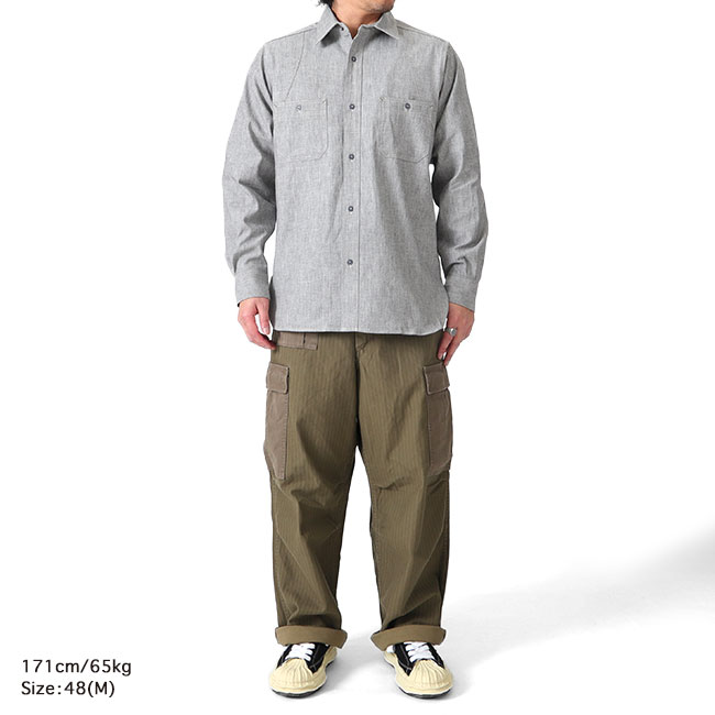 나이젤 카본 NIGEL CABOURN Salt & Pepper 뉴 메디컬 셔츠 2컬러 - 상세 이미지 4