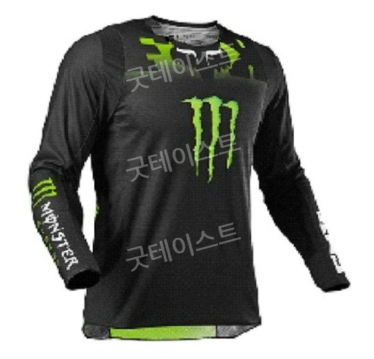 다운힐 저지 사계절 의류 자전거 사이클링 산악 MTB 바이크 오토바이 스포츠웨어 상의 A 그린블랙 XXXS 이미지 6