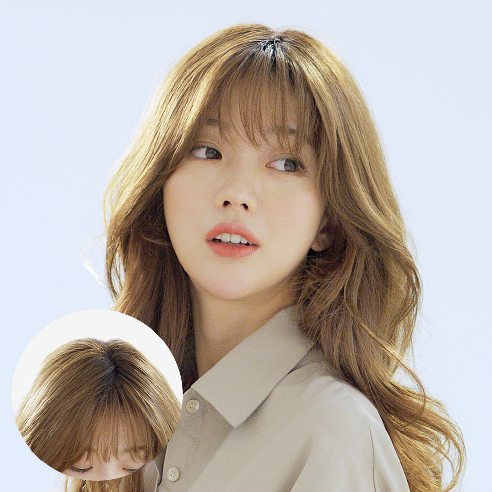 [수제탑커버] 시스루뱅 사선컬 (모스트사) - 상품 이미지