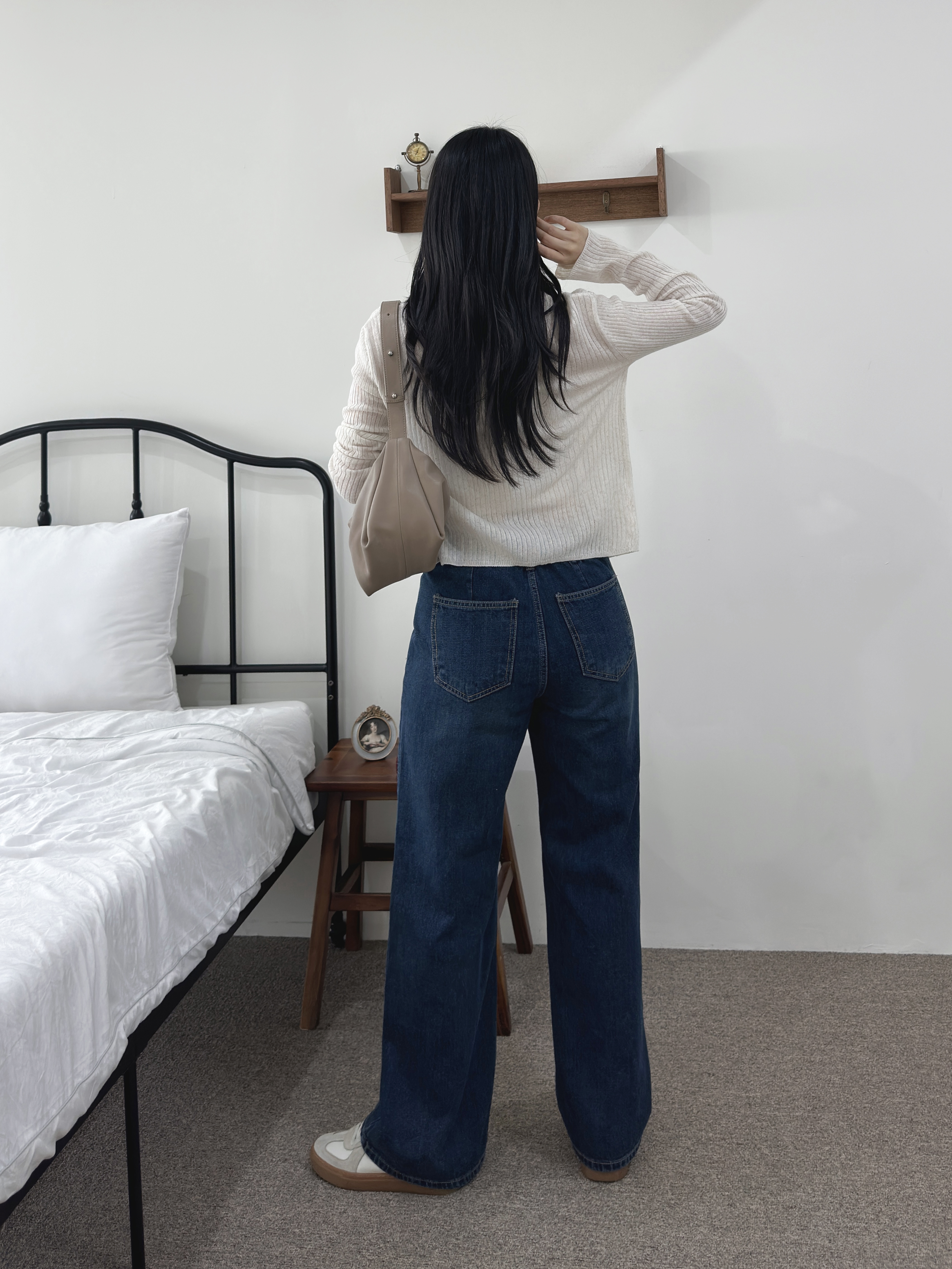 에브리 밴딩 라인 스트레이트 데님 팬츠 상세 이미지 12