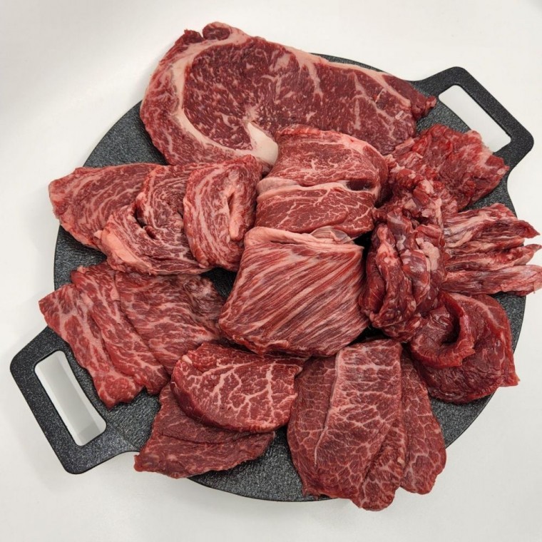 추석 선물세트 한우 1 임금님세트 800g 새우살400g 갈비살400g : 원잇픽