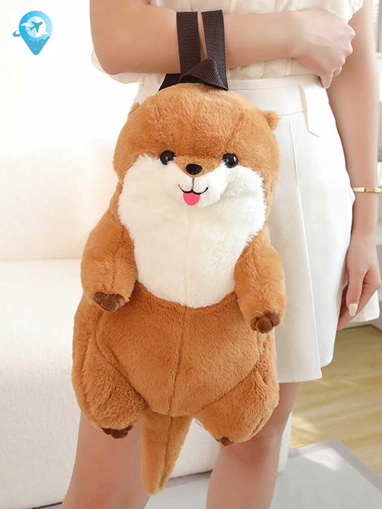 동물 수달가방 선물 백팩 해달 수달인형 인형 귀여운 - 상품 이미지