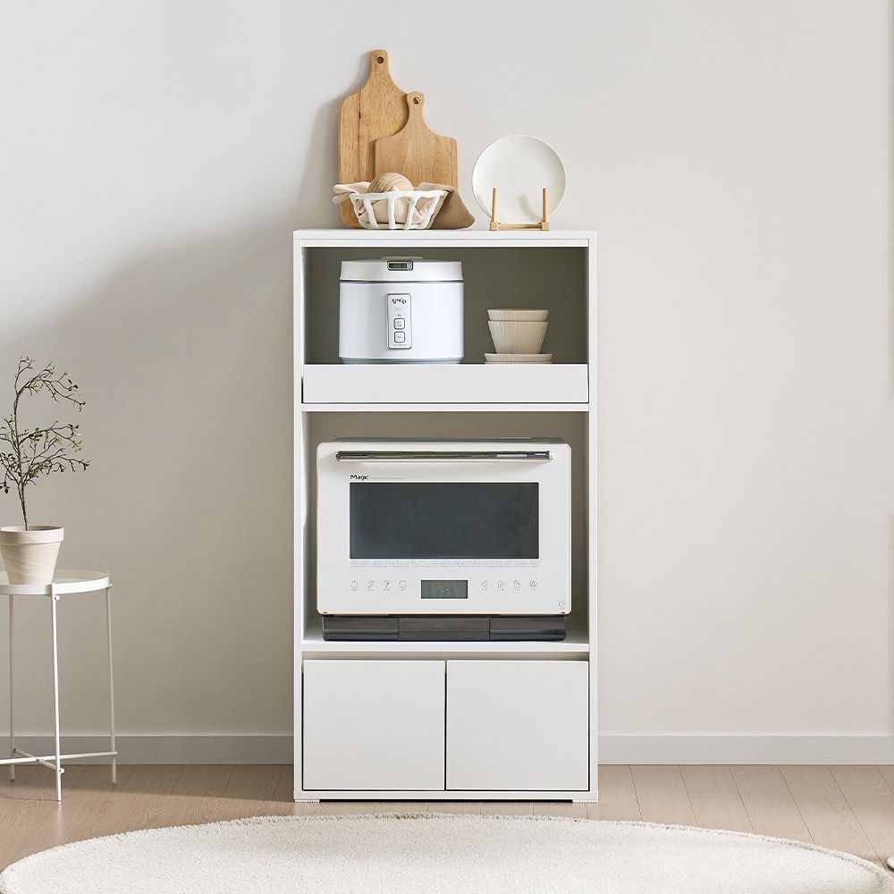 듀얼 600 2단 광파오븐 렌지대 밥솥 선반 다이 전자렌인지 주방 수납장