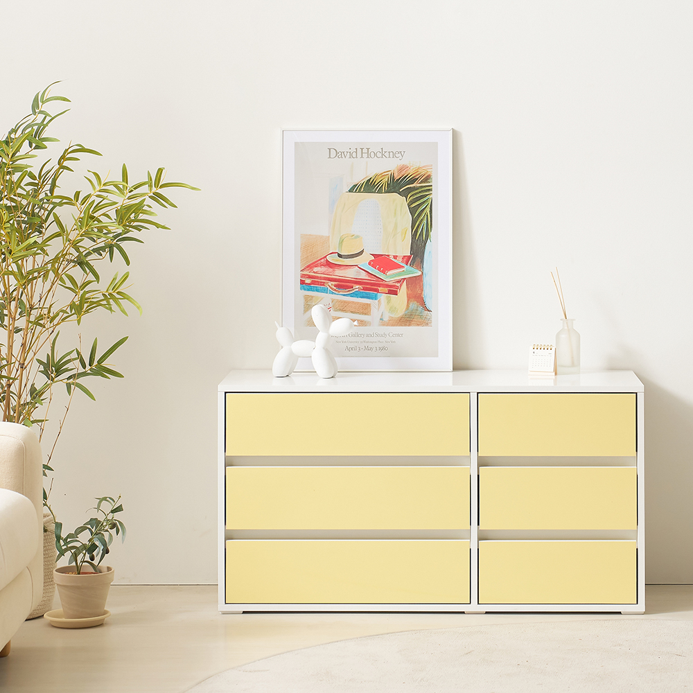 3단 거실장 원룸 틈새 다용도 수납 서랍장 뉴모닝 1000