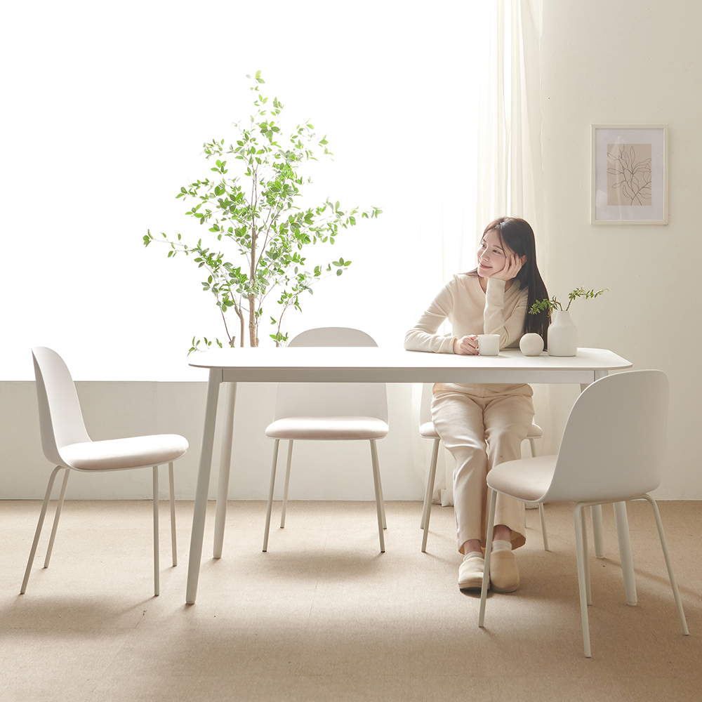 나탈리 12T 포세린 세라믹 식탁 의자 세트 4인용 1400 (의자4)