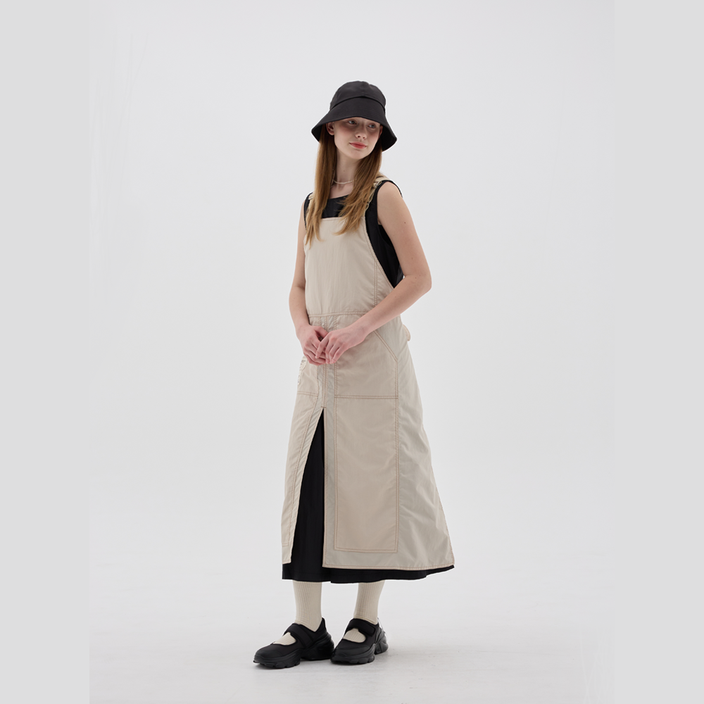 루카너스 데이즈 방수 에이프런 롱 원피스형 예쁜 네일앞치마 카페 공방 미용앞치마