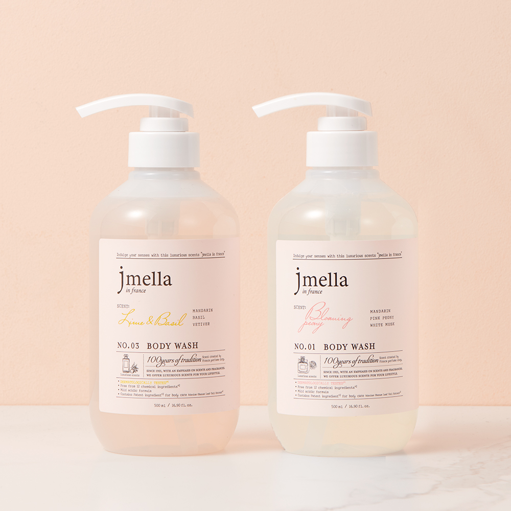 제이멜라 페이보릿 바디케어 3종 세트 (바디워시 500ml + 바디로션 500ml + 핸드크림 50ml) - 상세 이미지 2