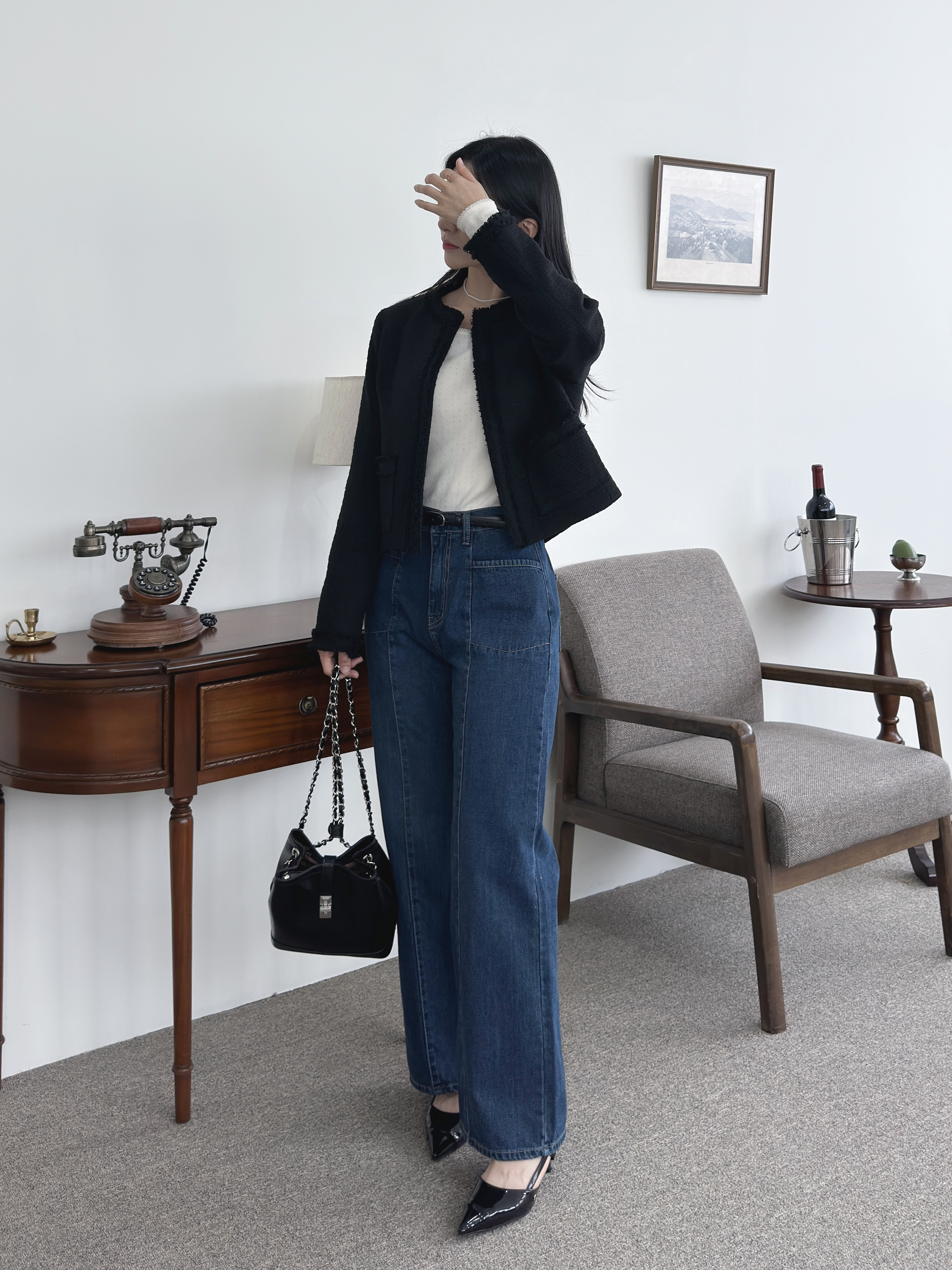 에브리 밴딩 라인 스트레이트 데님 팬츠 상세 이미지 23