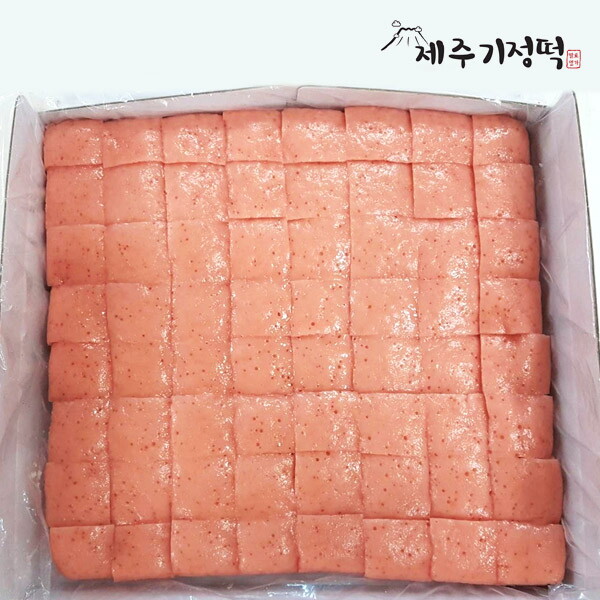 [제주기정떡] 자연발효 건강떡 백년초한판 1.9kg (64조각) : 롯데아이몰