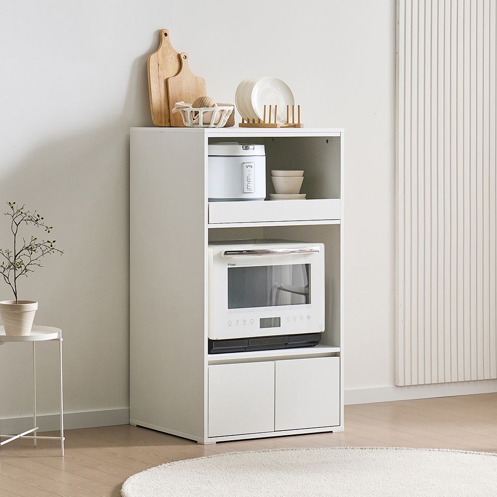 듀얼 600 2단 광파오븐 렌지대 밥솥 선반 다이 전자렌인지 주방 수납장