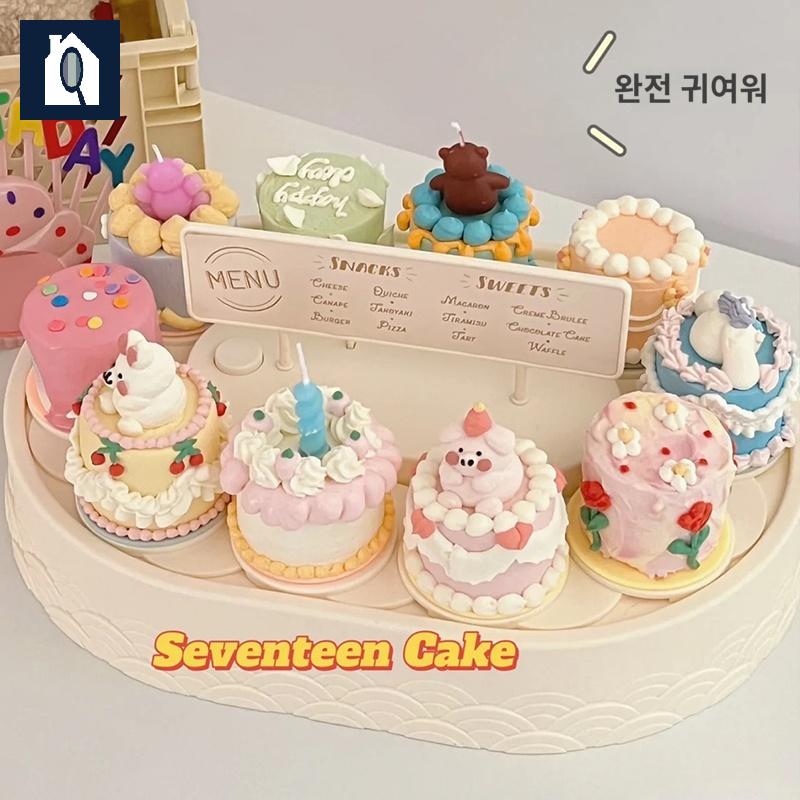 회전케이크 회전목마 몰드 캔들 자동 회전판 컵케이크 - 상세 이미지 3