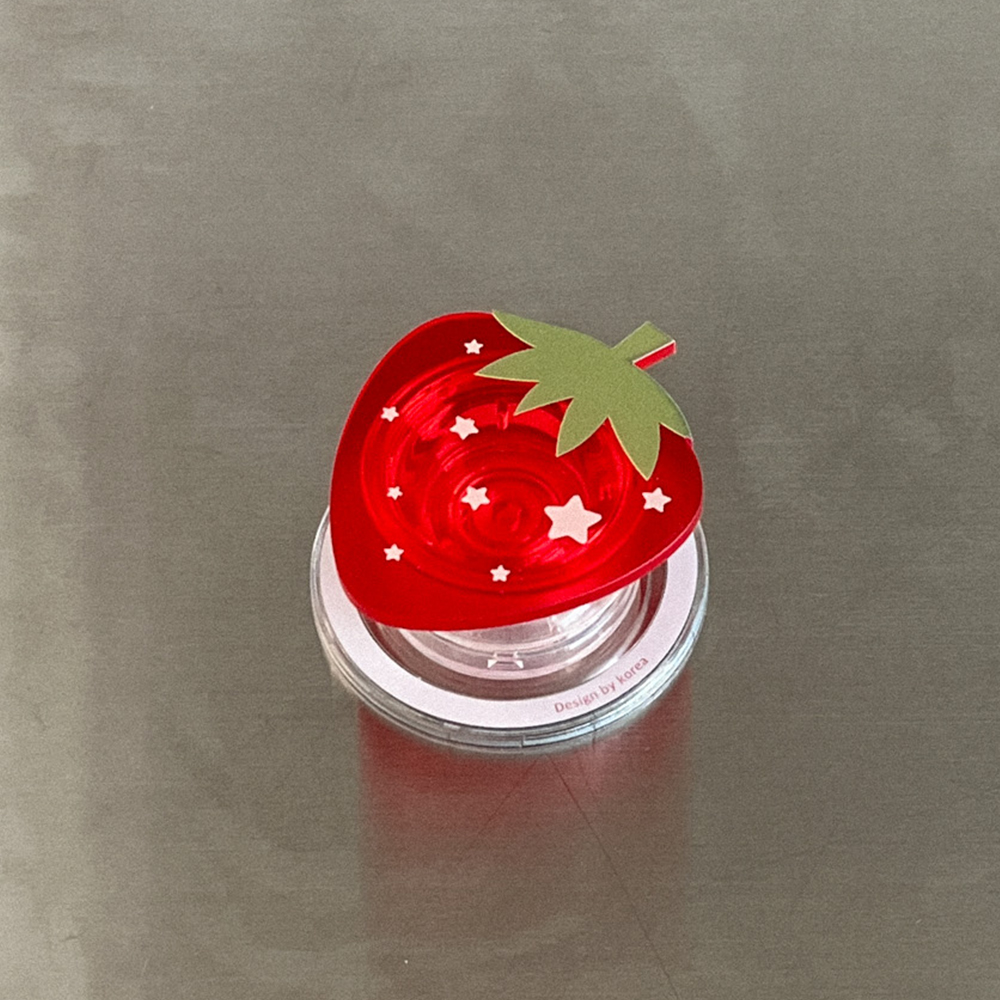 strawberry star 디자인 [맥세이프 레드 아크릴스마트톡] - 상품 이미지