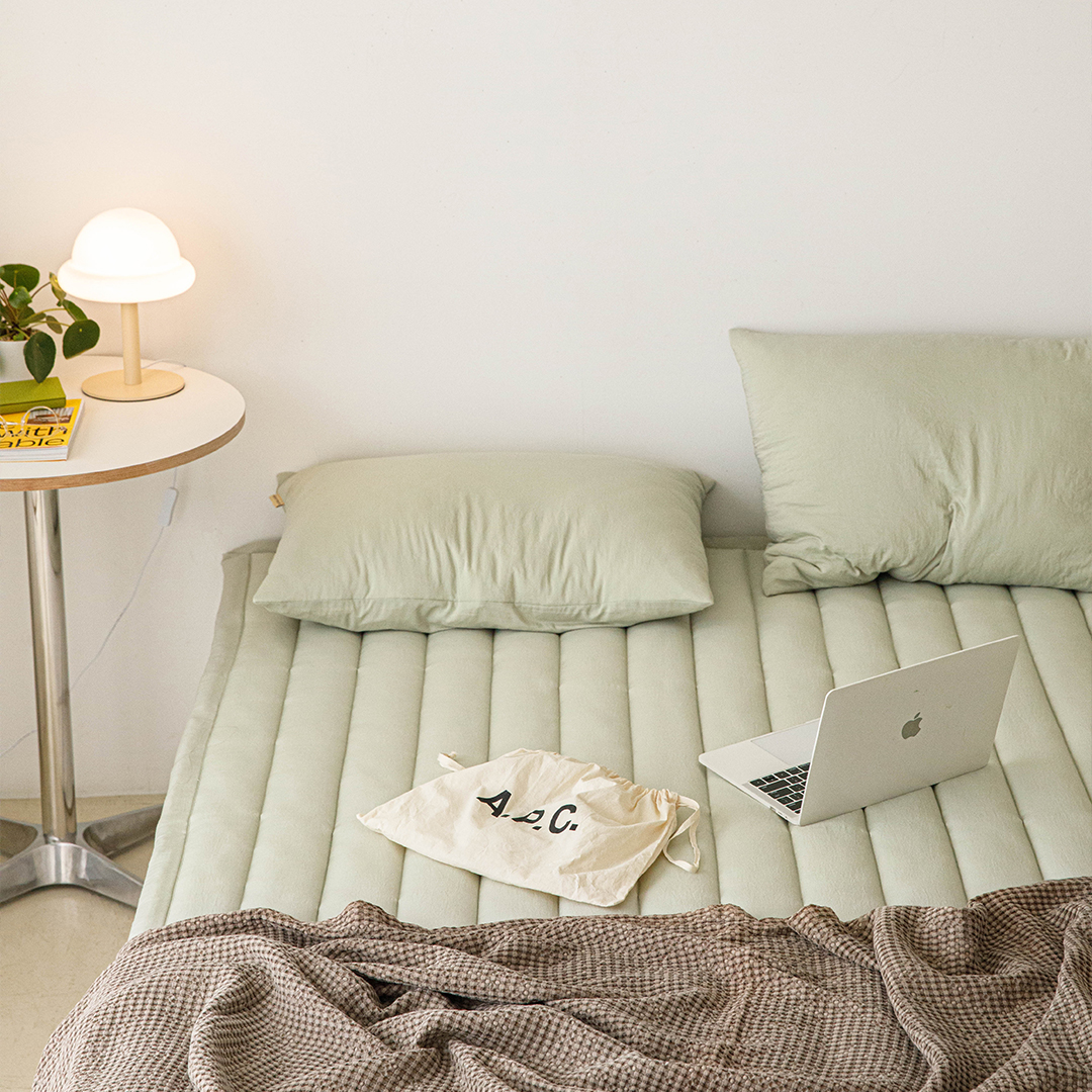 (건조기 가능)부드럽고 폭신한 모달 누빔패드 (뒷면 밴딩)