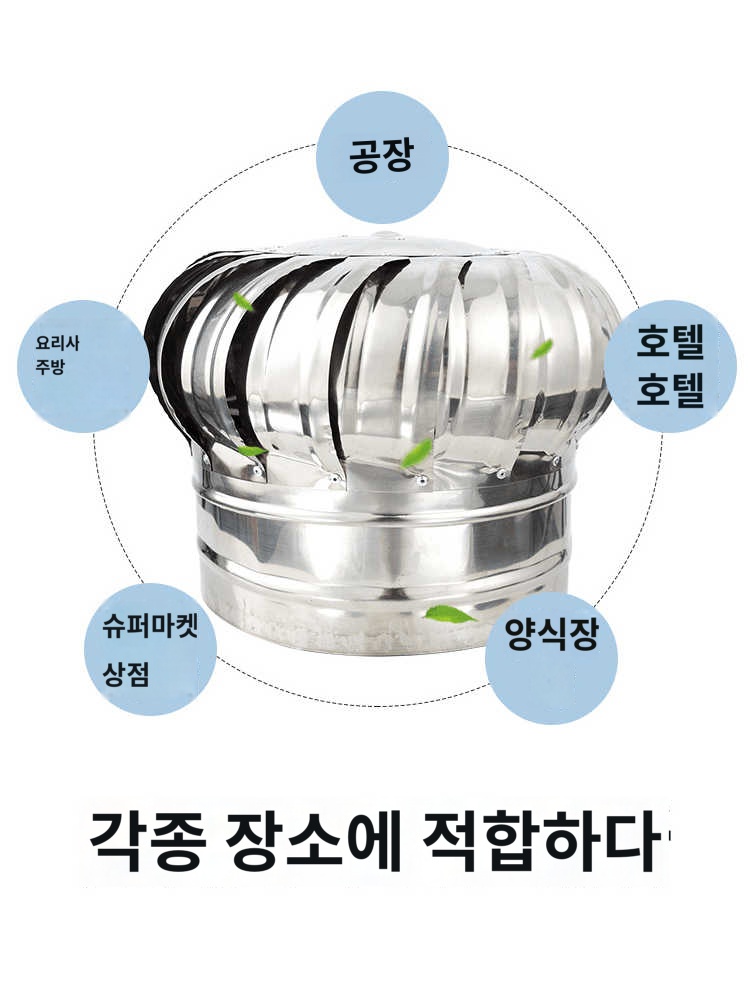 옥외 벤츄레이터 정화조 환풍기 무동력팬 옥상 - 상품 이미지