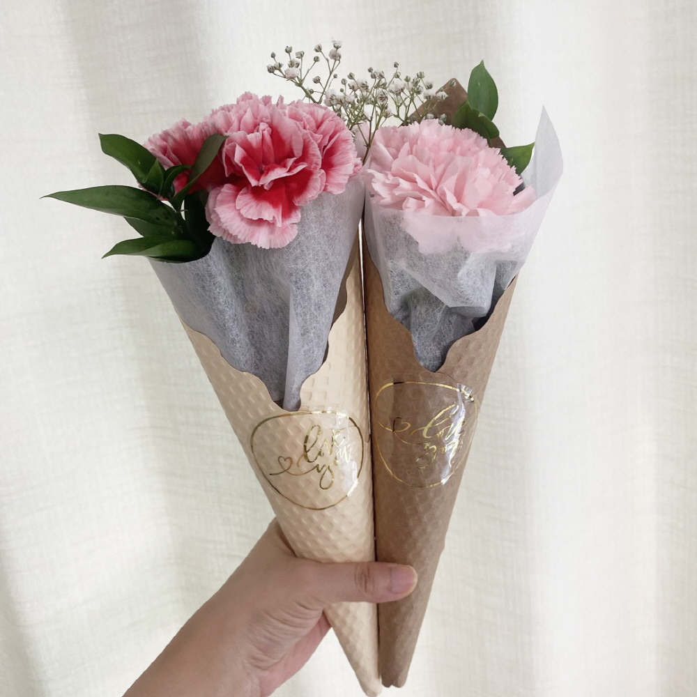 생화 미니 꽃다발 아이스크림꽃 단체 선물 꽃배달 싼곳 - 상세 이미지 3