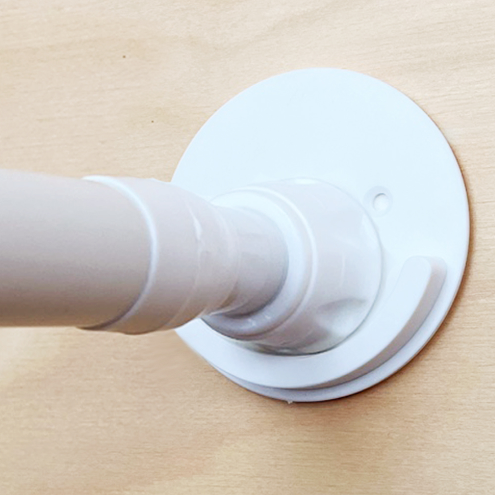 시바타 커튼봉 압축봉 고정 브라켓 무타공 원형 2p