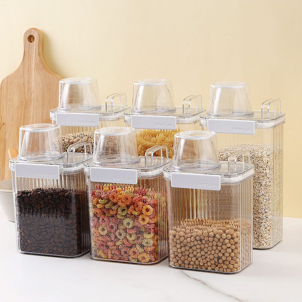 1+1 네오플램 밀폐 잡곡통 1.8L, 2개 이미지 2