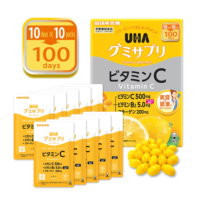 UHA 미각당 구미사프리 비타민C 젤리 100일분 200알 대용량 - 메인 이미지