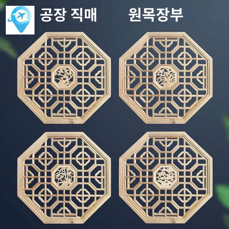 한옥 소품 전통문 창호지문 팔각 장식 문살 - 상세 이미지 2