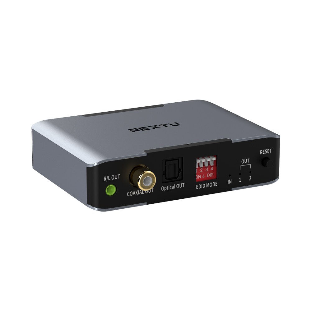부이우 1대2 8K 모니터 HDMI 분배기 오디오 분리 다운스케일 이미지 4