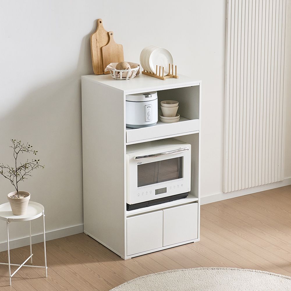 듀얼 600 2단 광파오븐 렌지대 밥솥 선반 다이 전자렌인지 주방 수납장