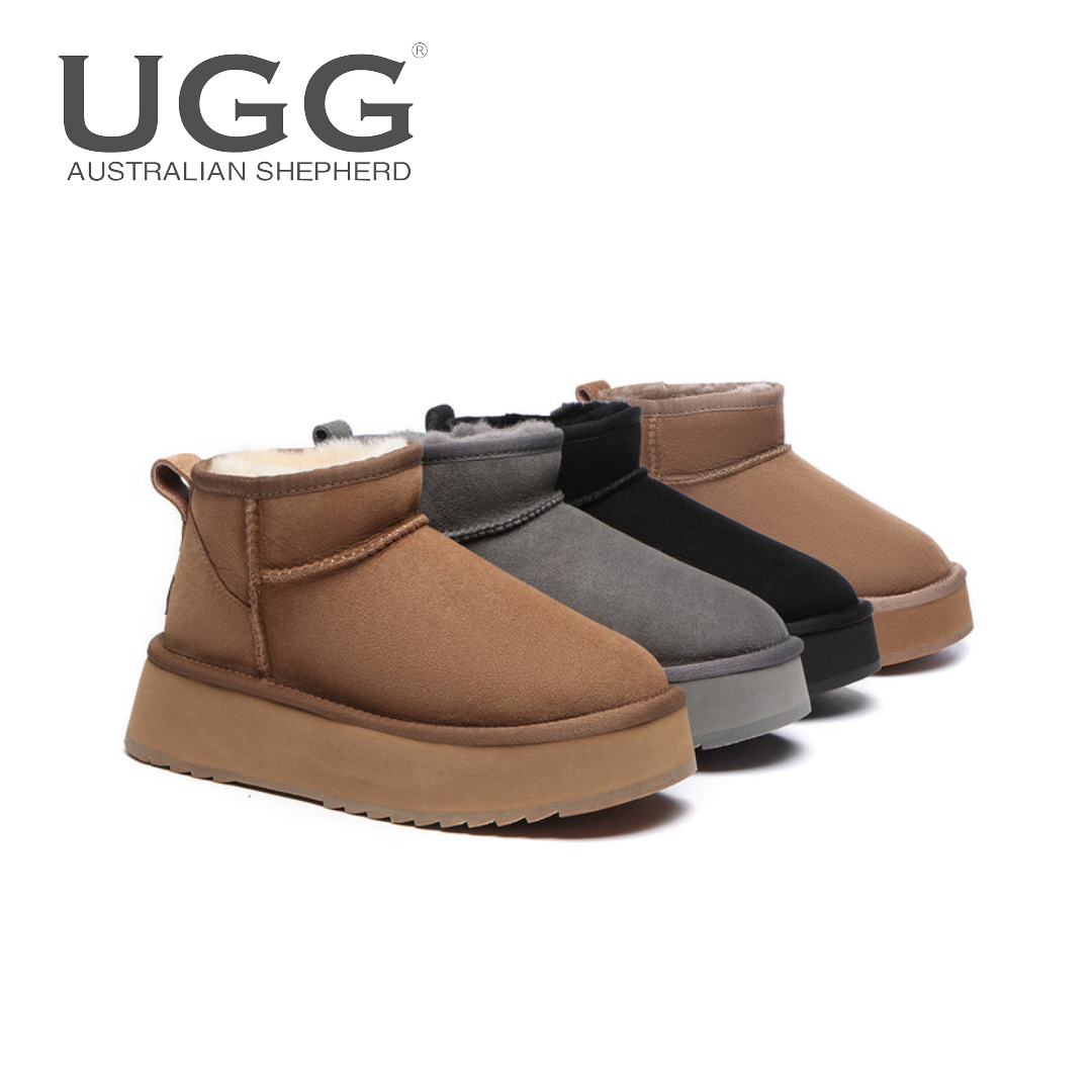 호주 에버어그 울트라 미니 플랫폼 여성 양털 방수 방한 어그 부츠 AS3038