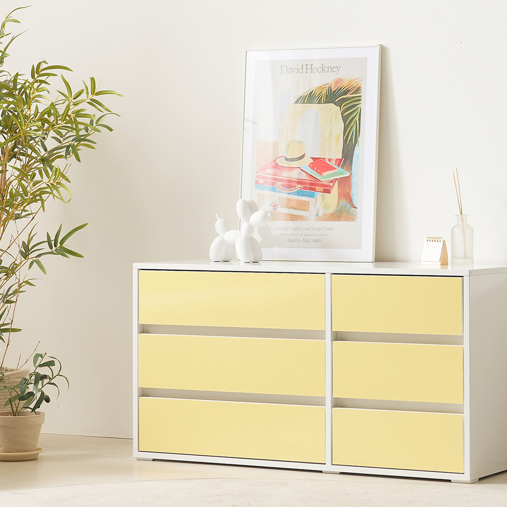 3단 거실장 원룸 틈새 다용도 수납 서랍장 뉴모닝 1000