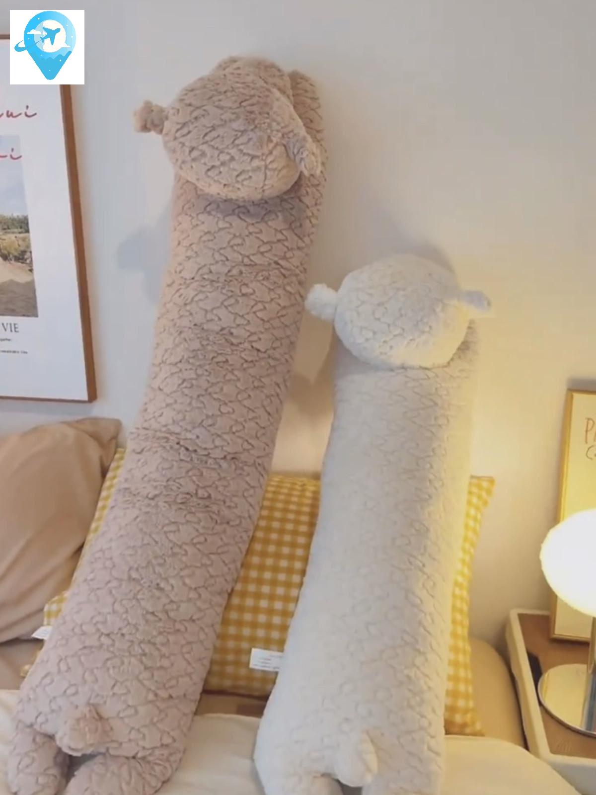 토끼 쿠션 안고자는 베개 인형 롱 - 상세 이미지 3
