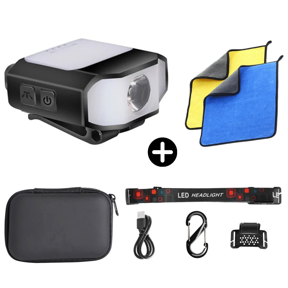 해루질 헤드랜턴 LED 캡라이트 낚시 등산 작업용 충전식 렌턴 모션센서