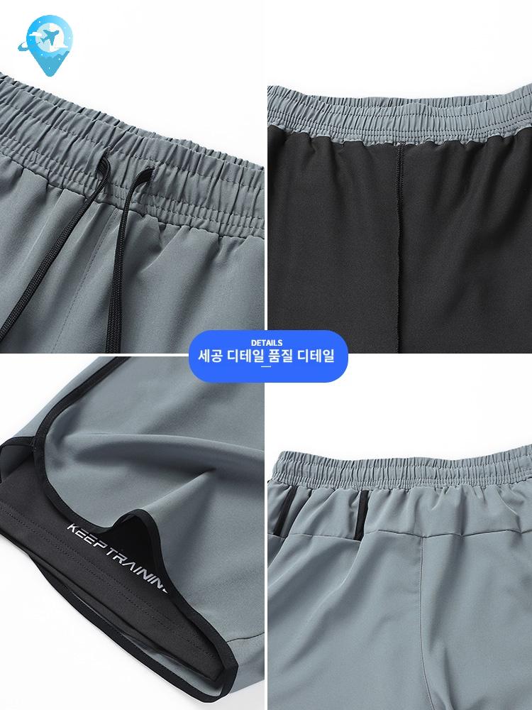트레이닝 쇼츠 러닝 반바지 속바지 바지 남성 헬스 - 상세 이미지 4