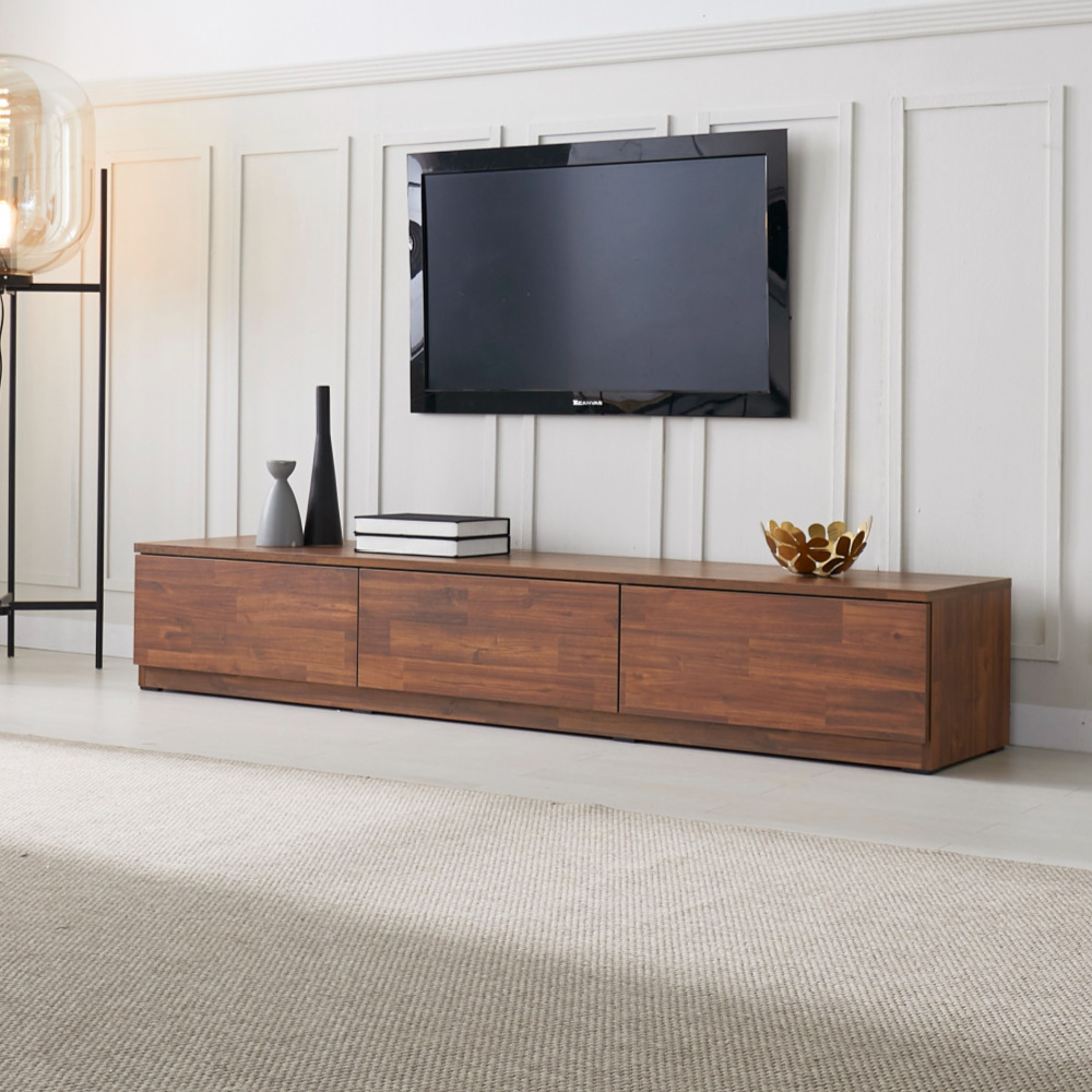 솔라 1800거실장 낮은 안방 tv다이 선반 서랍장 장식장