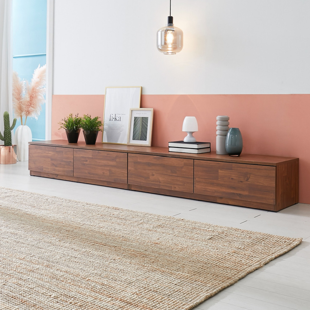 솔라 2400거실장 멀바우거실장 안방티비장 오디오장식장