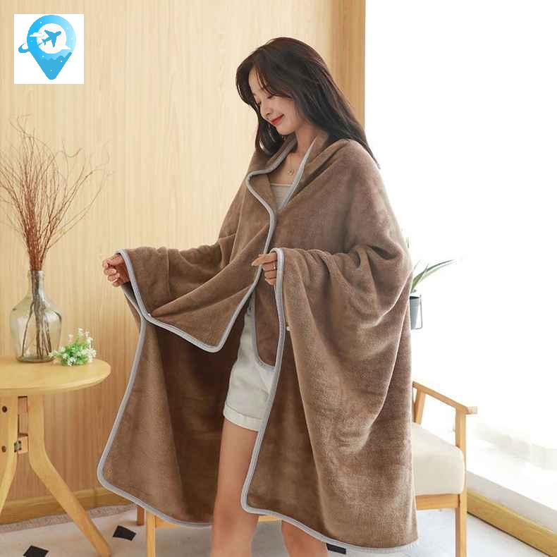 망토 극세사담요 차박 담요 후드 캠핑 - 상세 이미지 2