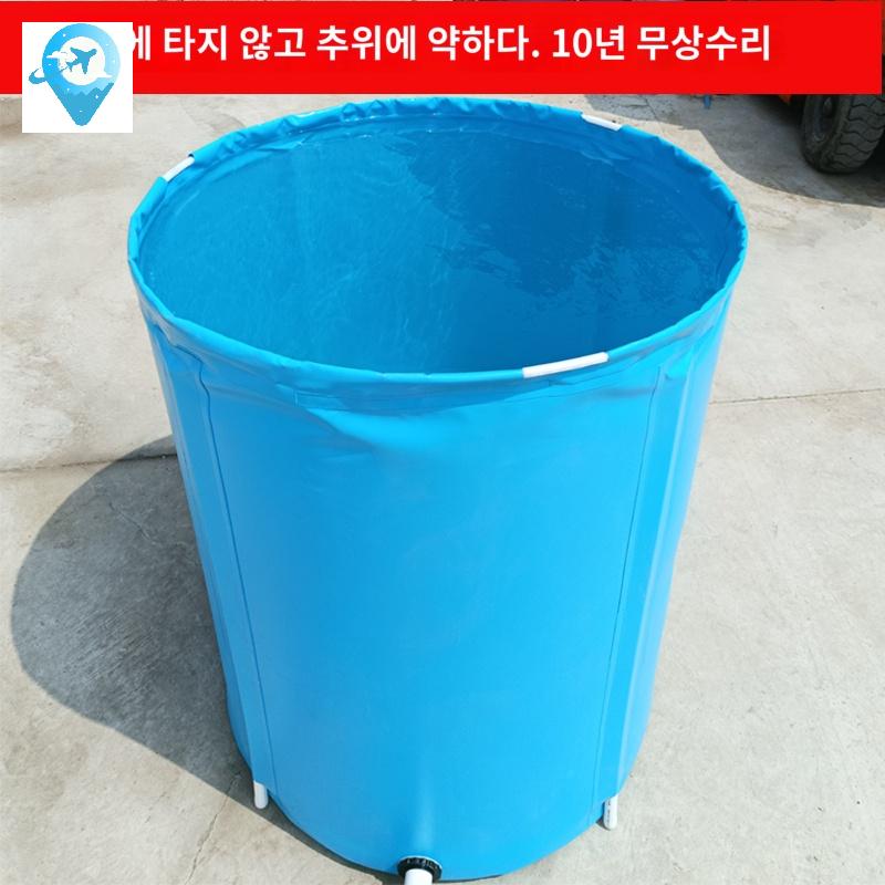 대용량 빗물통 원형 양동이 물통 물 청수통 우수받이 저장 오픈형 농장 탱크 저수조 농수관 - 상품 이미지