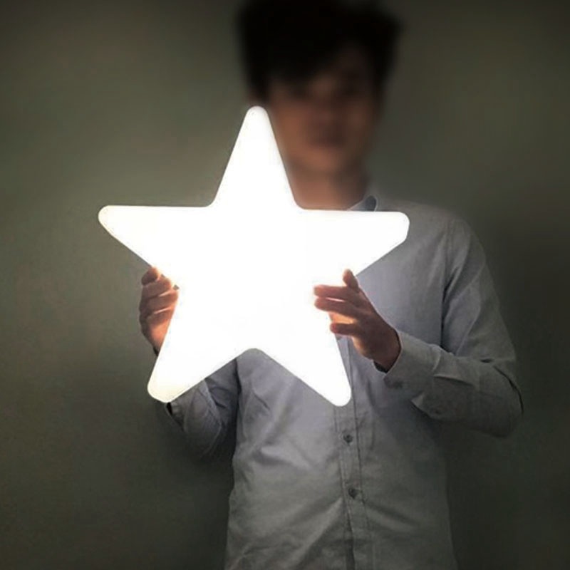 LED 별 모양 램프 대형 야외 정원 펜션 조형물 무드등 장식 태양광 이벤트 - 상세 이미지 2