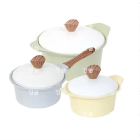 [셰프라인] 마카롱IH 세라믹냄비 3종세트 [18편수.16양수.24양수]