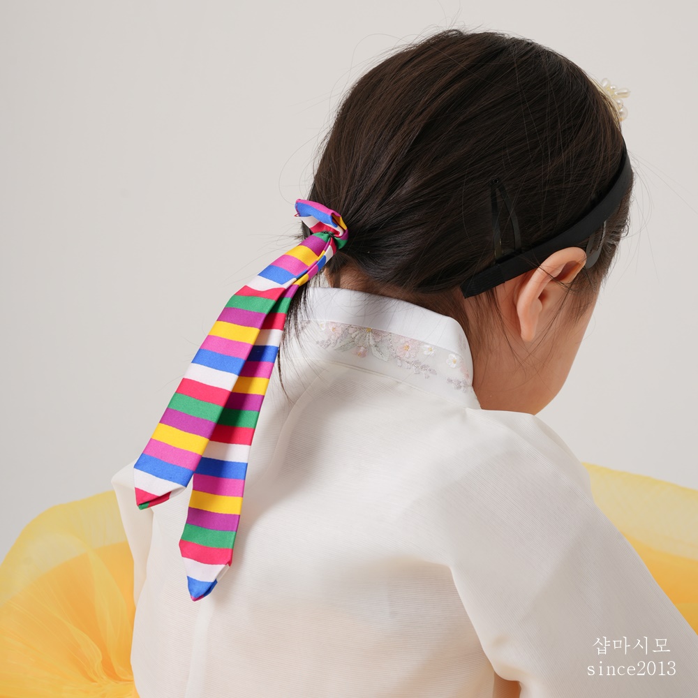 샵마시모 여아 한복 은꽃나비 샤노랑 드레스 고급 돌잔치 아기 키즈 어린이 설 추석 명절 이미지 6