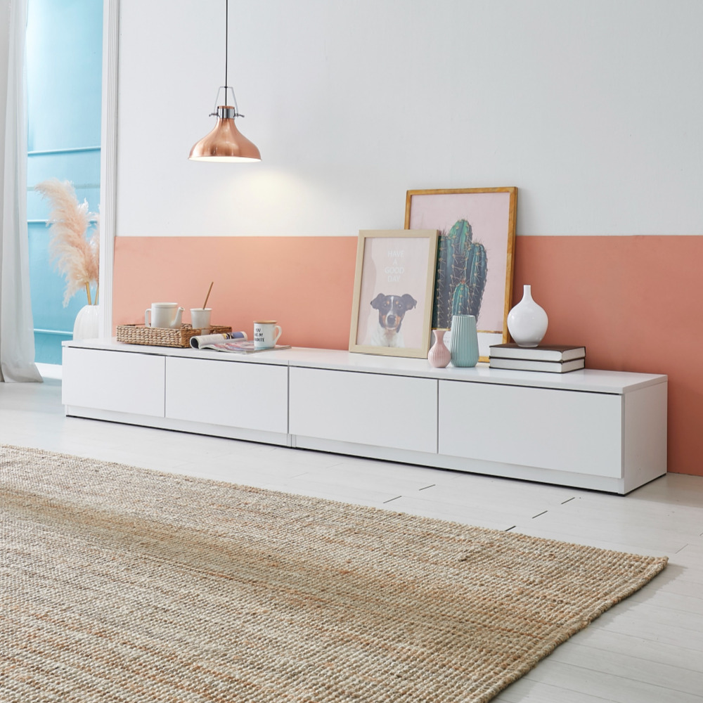 솔라 2400거실장 멀바우거실장 안방티비장 오디오장식장