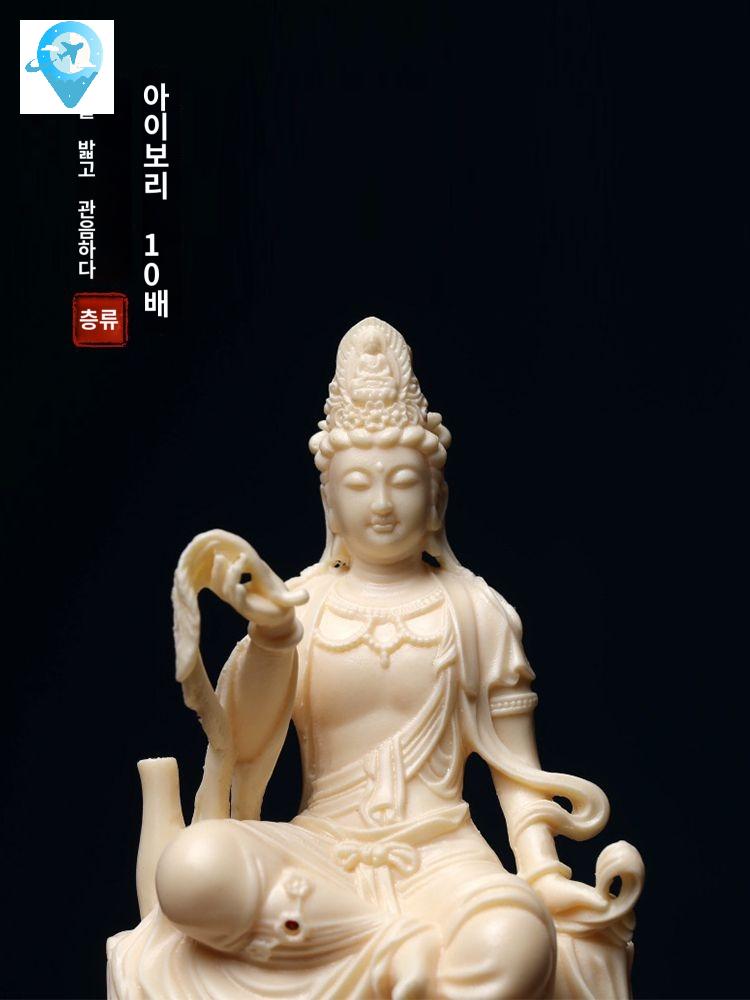 부처님상 관세음보살 관음보살상 관세음보살상 회양목 소형불상 불상 - 상세 이미지 2