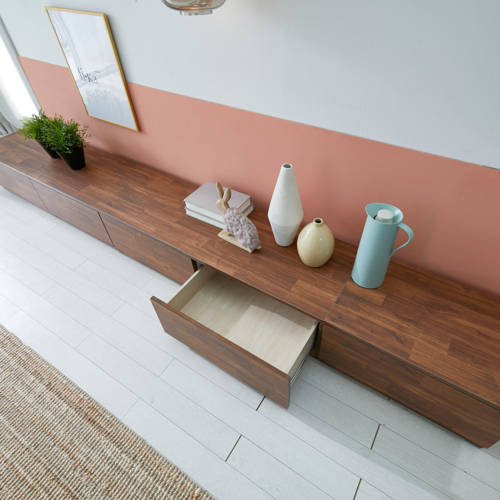 솔라 1800거실장 낮은 안방 tv다이 선반 서랍장 장식장