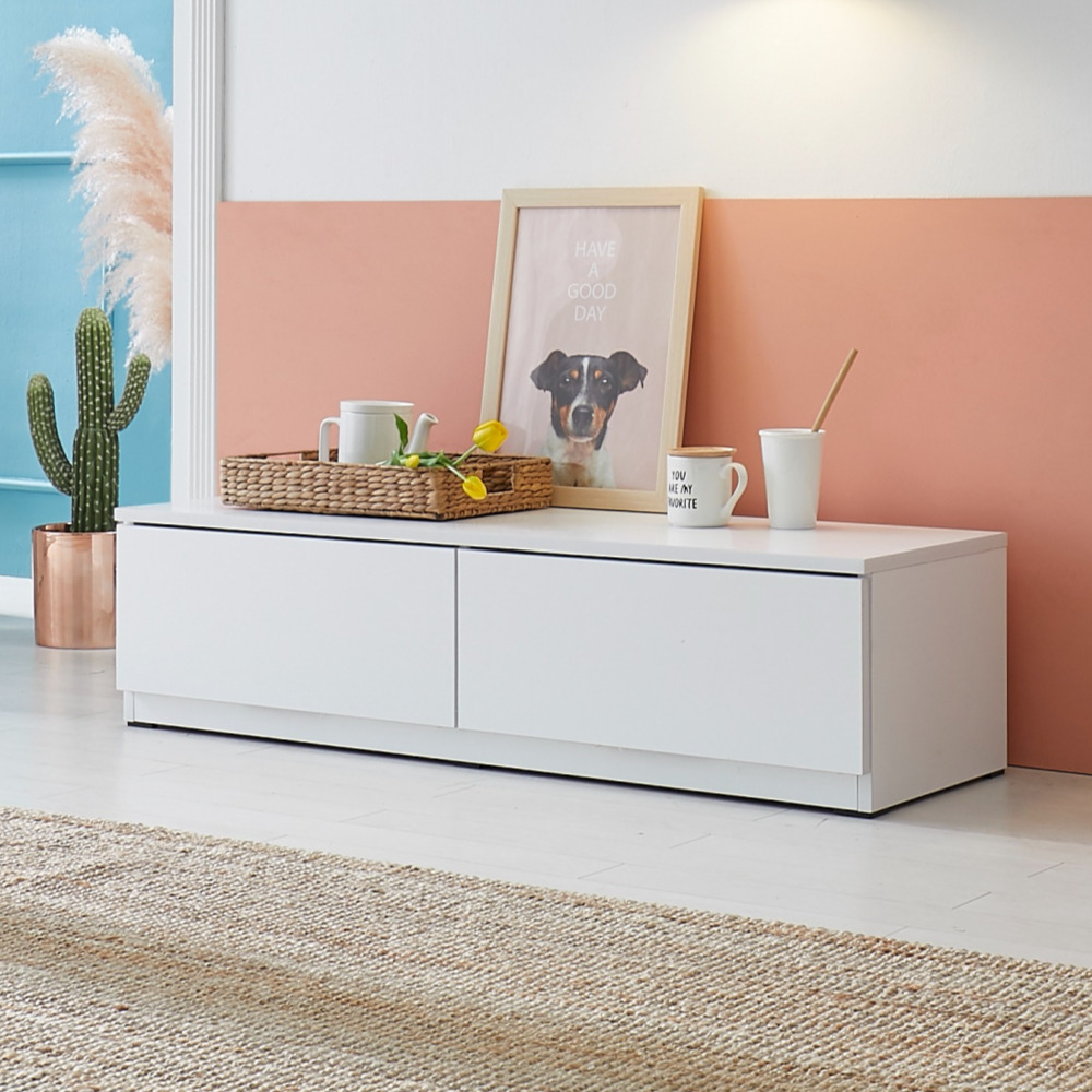 솔라 거실장1200 미니tv서랍형 낮은티비서랍장