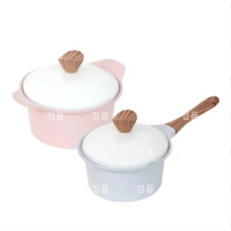 [셰프라인] 마카롱IH 세라믹냄비 2종세트 [18편수.20양수]
