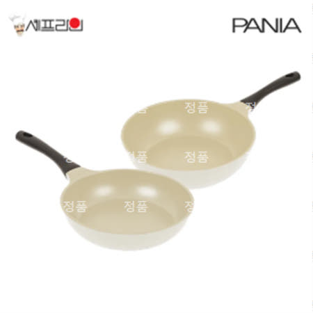 셰프라인 페니아(pania) 인덕션 IH 크림후라이팬 2종세트(28+28궁)