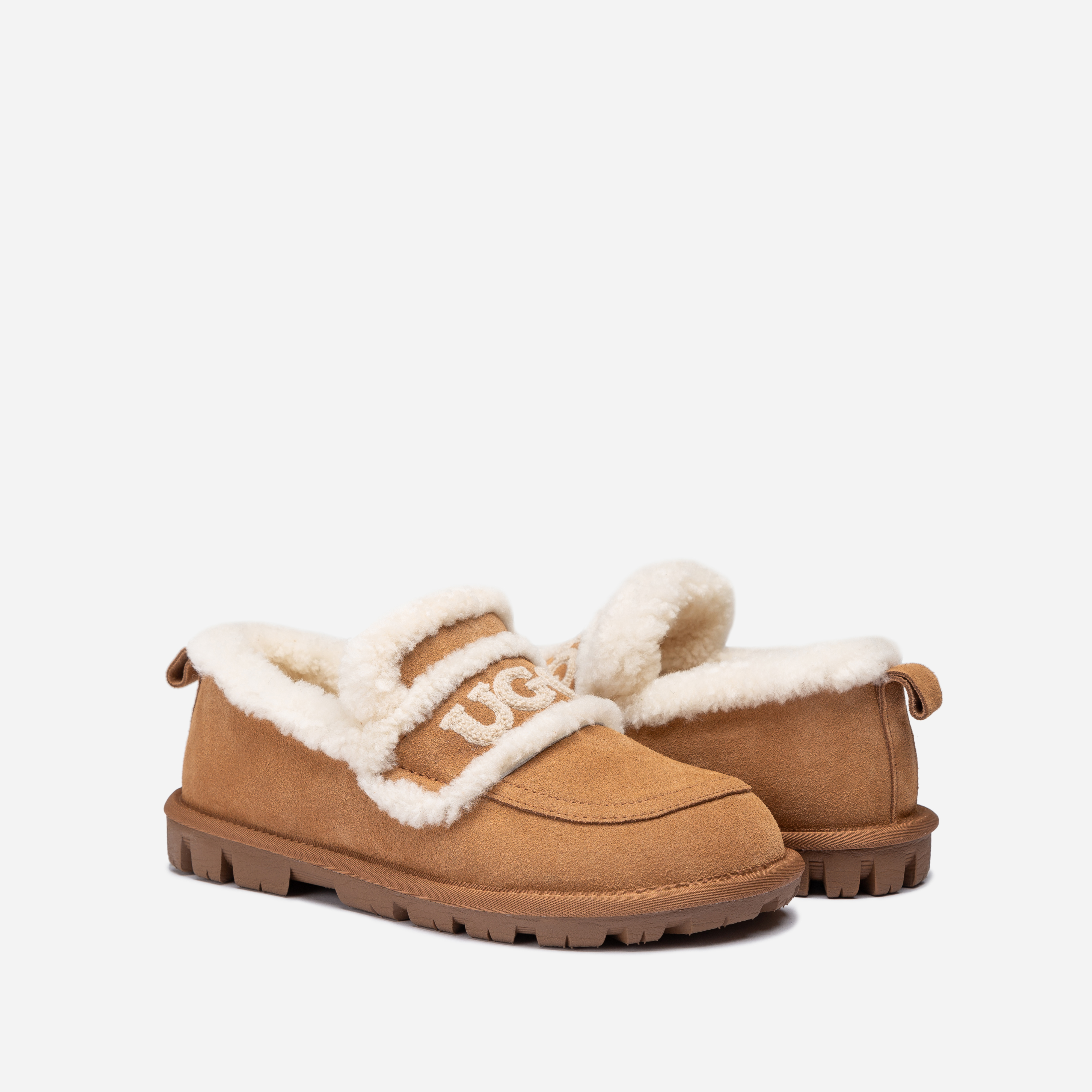 호주 오즈웨어 바이올렛 어그슬리퍼 시어링 밴딩 스트랩 플랫폼 키높이 여성 키즈 로퍼 단화